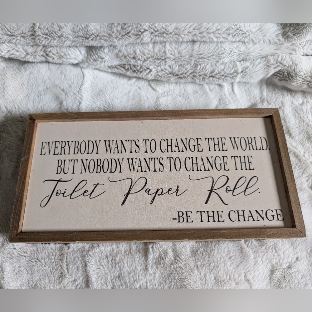 Humorous Wooden Wall Sign